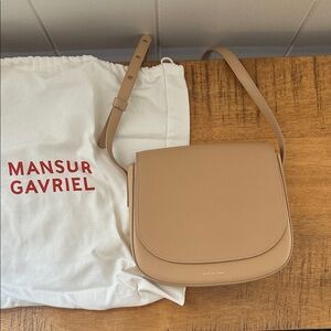 Mansur Gavriel Beige Crossbody Bag
